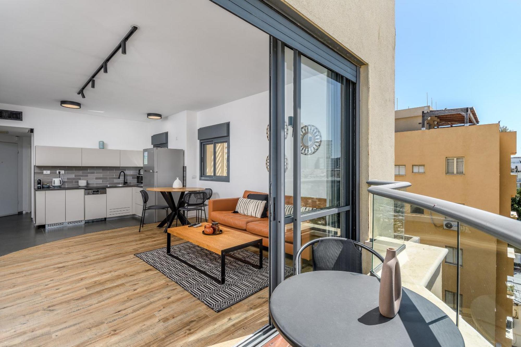 Modern & Sunny 1 Bdr W Balcony And Parking Apartment Tel Aviv Exterior photo